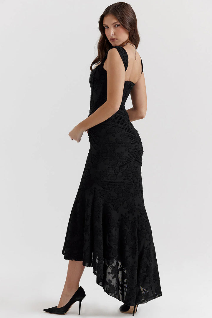 Aurelle Elegant Waist Maxi Dress